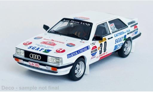 Diecast model cars Audi Quattro rallye white Rally Monte Carlo 1987 #30 1/43 Trofeu
