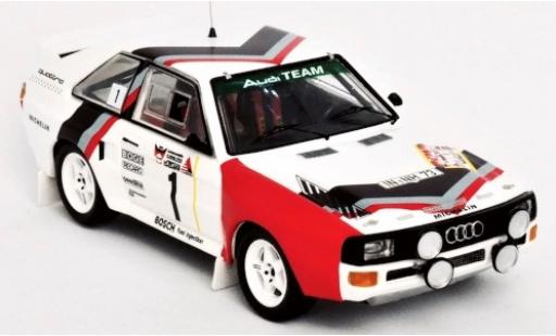 Diecast model cars Audi Sport Quattro rallye No.1 Team Rally DM 3 St&Atilde;&curren;dte Rally 1984 Version Freitagabend W.R&Atilde;&para;hrl/C.Geistd&Atilde;&para;rfer 1/43 Trofeu