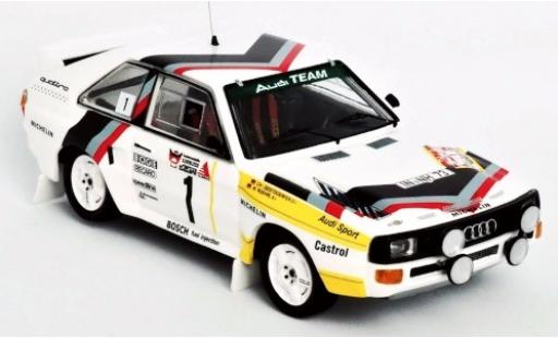 Diecast model cars Audi Sport Quattro rallye No.1 Team Rally DM 3 St&Atilde;&curren;dte Rally 1984 Version: Samstag W.R&Atilde;&para;hrl/C.Geistd&Atilde;&para;rfer 1/43 Trofeu