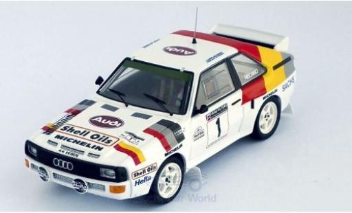 Diecast model cars Audi Sport Quattro rallye No.1 Welsh Rally 1986 H.Mikkola/A.Hertz 1/43 Trofeu