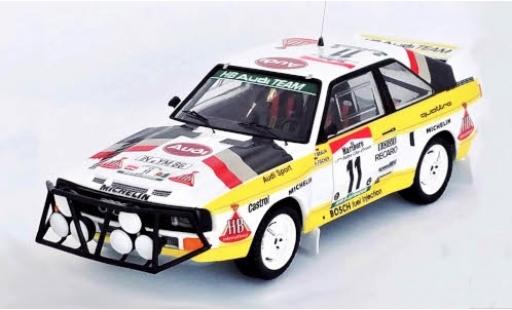 Diecast model cars Audi Sport Quattro rallye No.11 HB Team Rally WM Rally Bandama 1985 F.Braun/A.Fischer 1/43 Trofeu