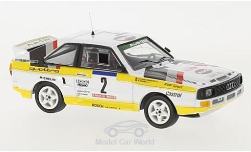 Diecast model cars Audi Sport Quattro rallye No.2 HB Team HB Rally WM Rally Tour de Corse 1984 with Decals W.R&Atilde;&para;hrl/C.Geistd&Atilde;&para;rfer 1/43 Trofeu