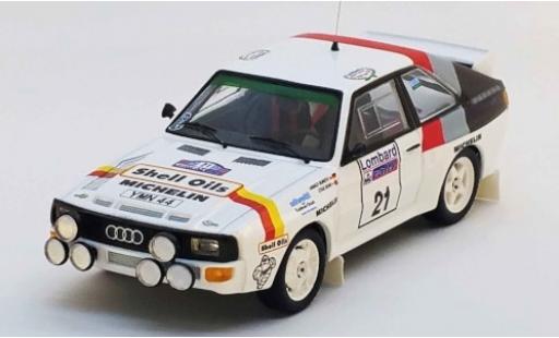 Diecast model cars Audi Sport Quattro rallye No.21 S Oils Rally WM RAC Rally 1986 H.Demuth/S.Bond 1/43 Trofeu