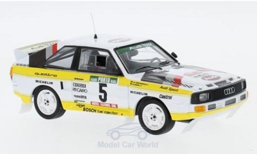 Diecast model cars Audi Sport Quattro rallye No.5 HB Rally WM Rally Portugal 1985 with Decals W.R&Atilde;&para;hrl/C.Geistd&Atilde;&para;rfer 1/43 Trofeu