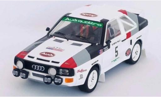 Diecast model cars Audi Sport Quattro rallye No.5 Rally WM Olympus Rally 1986 J.Buffum/N.Wilson 1/43 Trofeu