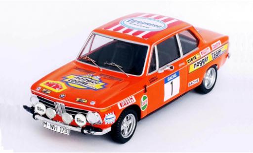 Diecast model cars Bmw 2002 ti No.1 Nogger Team Hamburg Langnese Rally DM Rally Trifels 1973 R.Hainbach/W.Biebinger 1/43 Trofeu