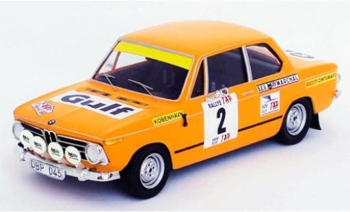 Diecast model cars Bmw 2002 ti No.2 Rally Portugal 1972 L.Asterhag/C.Billstam 1/43 Trofeu