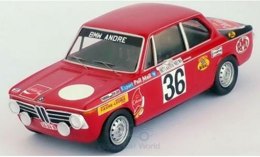Diecast model cars Bmw 2002 ti No.36 Rally Ypres 1971 Pedro/Jimmy 1/43 Trofeu