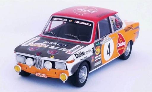 Diecast model cars Bmw 2002 ti No.4 Dole Bananas Rally Ypres 1973 Pedro/Jimmy 1/43 Trofeu