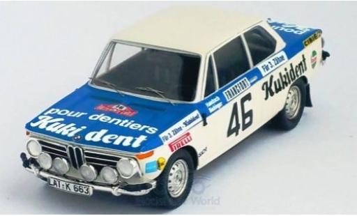 Diecast model cars Bmw 2002 ti No.46 Kukident Rally Monte Carlo 1973 R.Hainbach/W.Biebinger 1/43 Trofeu