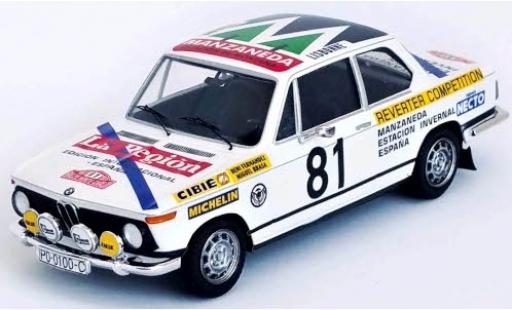 Diecast model cars Bmw 2002 ti No.81 Rally WM Rally Monte Carlo 1977 B.Fernandez/M.Brasa 1/43 Trofeu