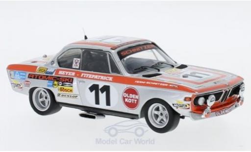 Diecast model cars Bmw 2800 CS No.11 Schnitzer 24h Spa 1972 J.Fitzpatrick/H.Heyer 1/43 Trofeu