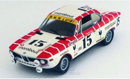 Diecast model cars Bmw 2800 CS No.15 Marabout 24h Spa 1972 V.Gaye/W.Braillard 1/43 Trofeu