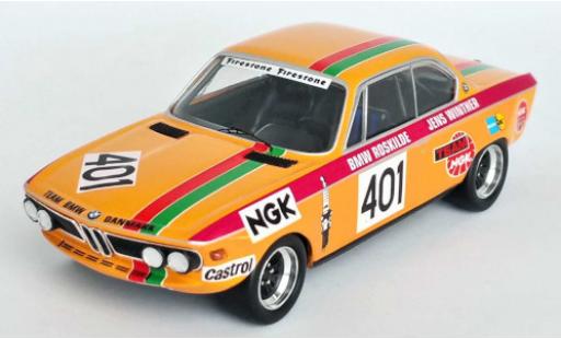 Diecast model cars Bmw 2800 CS No.401 Roskilde Ring 1972 J.Winther 1/43 Trofeu