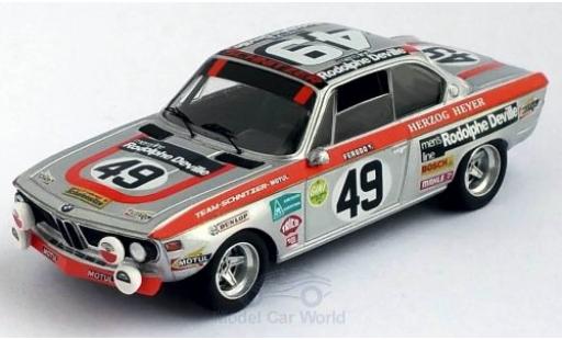 Diecast model cars Bmw 2800 CS No.49 Schnitzer 24h Le Mans 1972 R.Herzog/H.Heyer 1/43 Trofeu