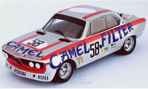 Diecast model cars Bmw 3.0 CSL No.58 Camel 24h Le Mans 1973 W.Brun/C.Kocher/J.-P.Aeschlimann 1/43 Trofeu
