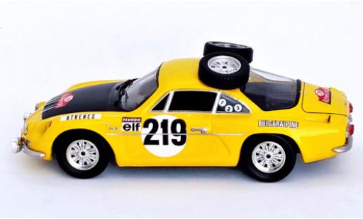 Diecast model cars Alpine A110 rallye Bulgaralpine No.219 Rally Monte Carlo 1969 A.Agura/A.Tomov 1/43 Trofeu