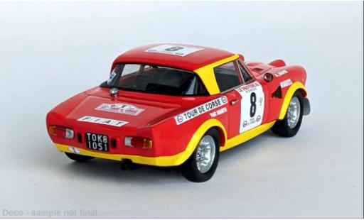Diecast model cars Fiat 124 Abarth Tour de Corse 1974 #8 1/43 Trofeu