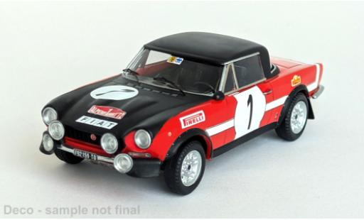 Diecast model cars Fiat 124 Sport Spider Alpenfahrt 1972 #1 1/43 Trofeu