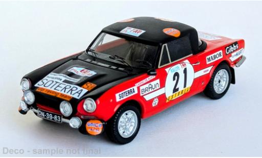 Diecast model cars Fiat 124 Sport Spider 1600 TAP Rally 1974 #21 1/43 Trofeu