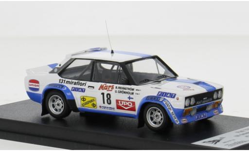 Diecast model cars Fiat 131 Abarth 1000 Lakes Rally 1979 #18 1/43 Trofeu