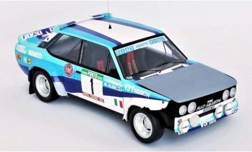 Diecast model cars Fiat 131 Abarth No.1 VS Corse Olio Rally WM Rally Portugal 1981 Crashed Car M.Alen/I.Kivim&Atilde;&curren;ki 1/43 Trofeu