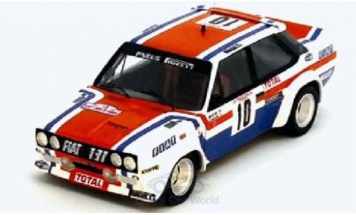 Diecast model cars Fiat 131 Abarth No.10 Rally WM Tour de Corse 1978 M.Mouton/F.Conconi 1/43 Trofeu