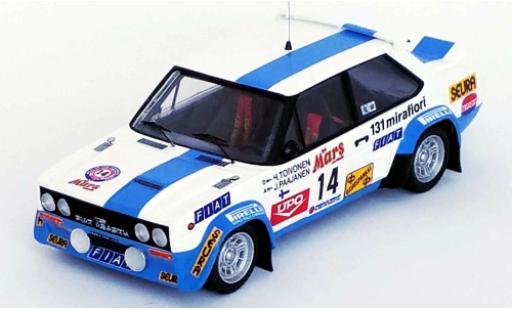 Diecast model cars Fiat 131 Abarth No.14 Rally WM 1000 Lakes Rally 1979 H.Toivonen/J.Paajanen 1/43 Trofeu