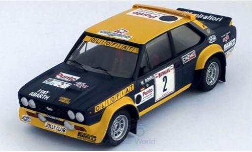 Diecast model cars Fiat 131 Abarth No.2 Olio Rally San Martino di Castrozza 1977 W.R&Atilde;&para;hrl/C.Geistd&Atilde;&para;rfer 1/43 Trofeu