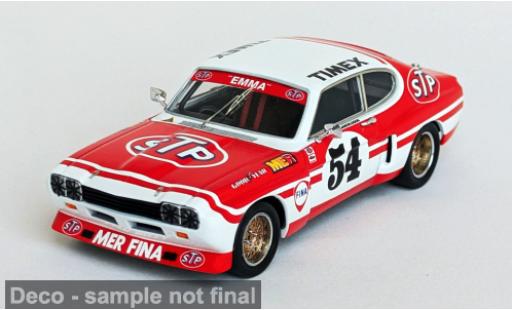 Diecast model cars Ford Capri RS 2600 LW red/white 2nd KNUTSTORP RACE 1974 1974 #54 1/43 Trofeu