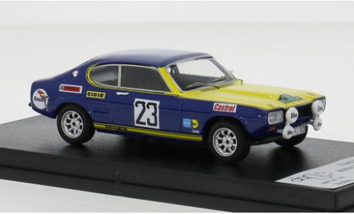 Diecast model cars Ford Capri RS 2600 Rally Bavaria 1971 #23 1/43 Trofeu
