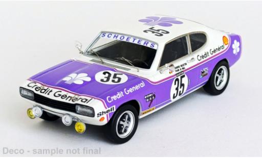 Diecast model cars Ford Capri 3000 GLX 24h Spa Francorchamps 1973 #35 1/43 Trofeu