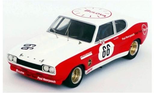 Diecast model cars Ford Capri RS 2600 MK I No.66 Bulova Team Paul Neerpasch Bulova DRM 500 Km N&Atilde;&frac14;rburgring 1972 B.Waldegaard 1/43 Trofeu