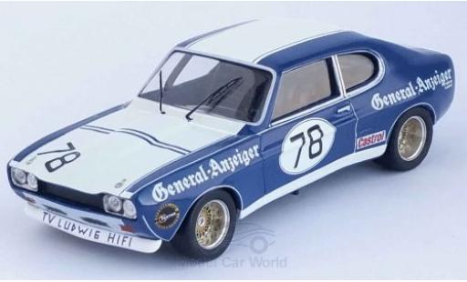 Diecast model cars Ford Capri RS 2600 MKI No.78 General-Anzeiger DRM 1973 K.Ludwig 1/43 Trofeu