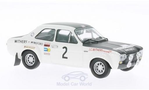Diecast model cars Ford Escort RS 1600 I No.2 Withers of Winsford Rally Manx 1971 R.Clark/H.Liddon 1/43 Trofeu