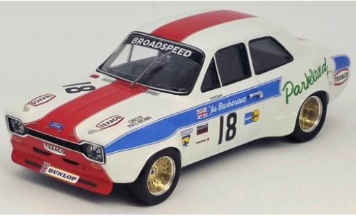 Diecast model cars Ford Escort 1300 GT MK I RHD No.18 Broadspeed Tourist Trophy Silverstone 1973 P.Hanson 1/43 Trofeu