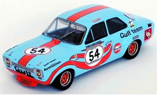 Diecast model cars Ford Escort 1300 GT MK I RHD No.54 Gulf Brands Hatch 1972 H.Kemil&Atilde;&curren;inen 1/43 Trofeu