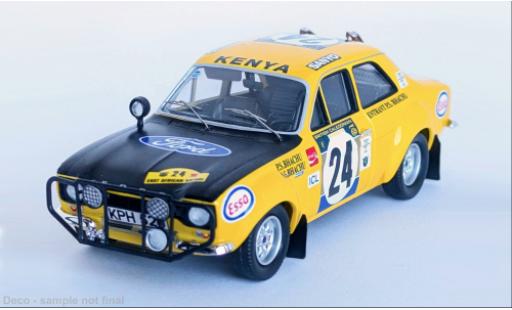 Diecast model cars Ford Escort MK1 MK I East African Safari Rally 1973 #24 1/43 Trofeu