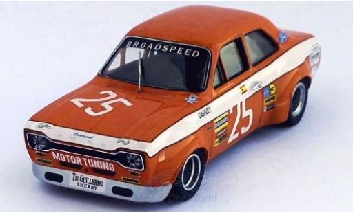 Diecast model cars Ford Escort MK1 MK I No.25 Broadspeed Vila Real 1973 R.Barrios 1/43 Trofeu