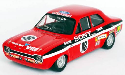 Diecast model cars Ford Escort MK1 MK I RHD No.118 Sony Coupes Benelux Zandvoort 1971 Y.Fontaine 1/43 Trofeu