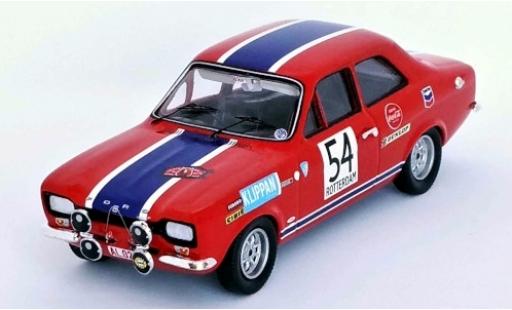 Diecast model cars Ford Escort MK1 MK I RHD No.54 Tulpenrallye 1969 G.Staepelaere/A.Aerts 1/43 Trofeu