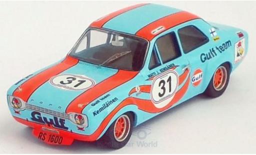 Diecast model cars Ford Escort RS 1600 MK I RHD No.31 Gulf Brands Hatch 1972 M.Kemil&Atilde;&curren;inen 1/43 Trofeu