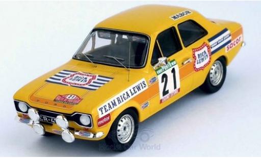 Diecast model cars Ford Escort RS 2000 MK I No.21 Team Rica Lewis Rally WM Rally Portugal 1976 G.Salvi/P.de Almeida 1/43 Trofeu