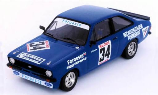 Diecast model cars Ford Escort Rally MK II No.34 Vila do Conde 1980 A.Carreira 1/43 Trofeu