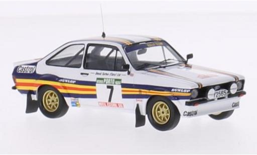 Diecast model cars Ford Escort Rally MK II No.7 Rothmans WM Portugal 1980 avec Decals A.Vatanen/D.Richards 1/43 Trofeu