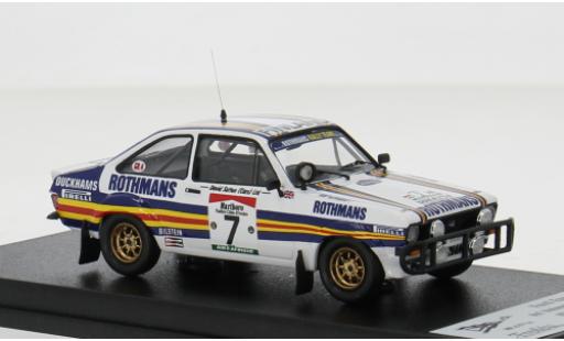 Diecast model cars Ford Escort Berlina MK II Rally Bandama 1981 #7 1/43 Trofeu