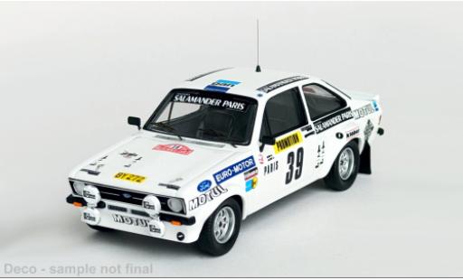 Diecast model cars Ford Escort Berlina MK II Rally Monte Carlo 1980 #39 1/43 Trofeu