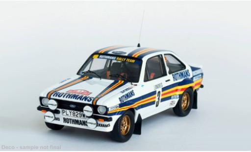 Diecast model cars Ford Escort Berlina MK II Rally Monte Carlo 1981 #3 1/43 Trofeu