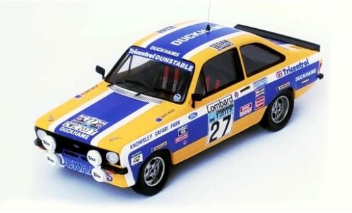Diecast model cars Ford Escort Rally MK II RHD No.27 Duckhams WM RAC 1979 A.Carter/D.West 1/43 Trofeu
