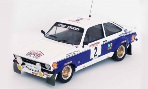 Diecast model cars Ford Escort RS 1800 MK II No.2 Motorsport Rally WM Tour de Corse 1977 J-P.Nicolas/V.Laverne 1/43 Trofeu